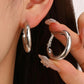 Basic Silver Hoop earrings