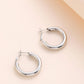 Basic Silver Hoop earrings
