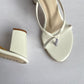 White Triya Mule Sandals