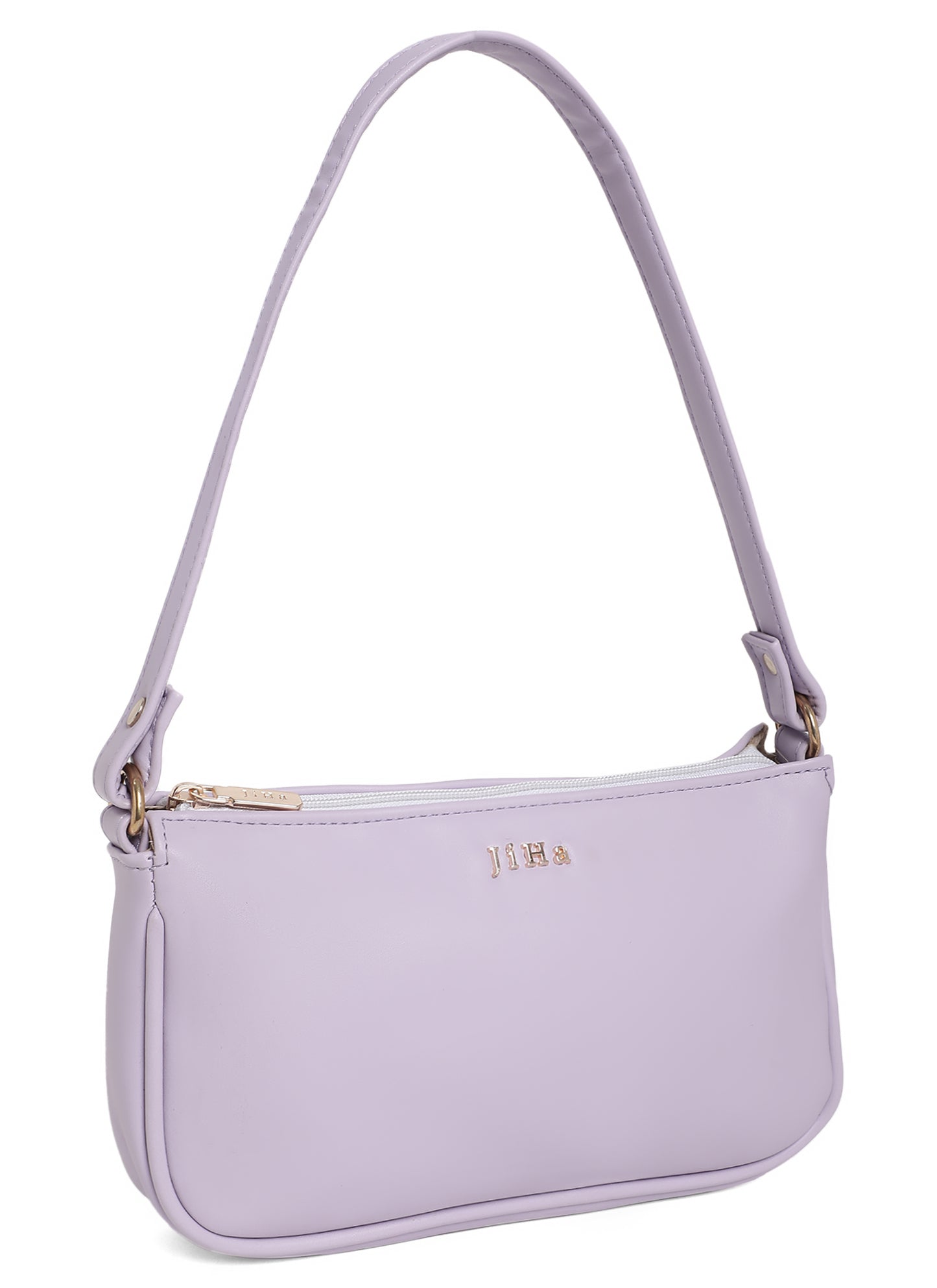 Lilac Basic Baguette Shoulder Bag