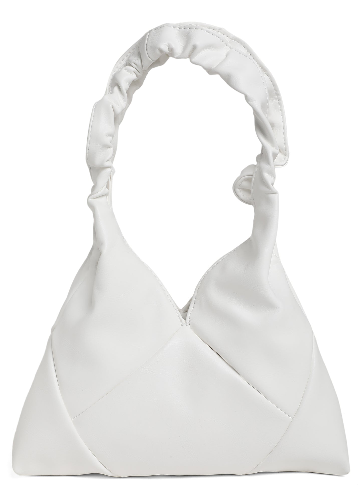 White Quilted Sweetheart Bag