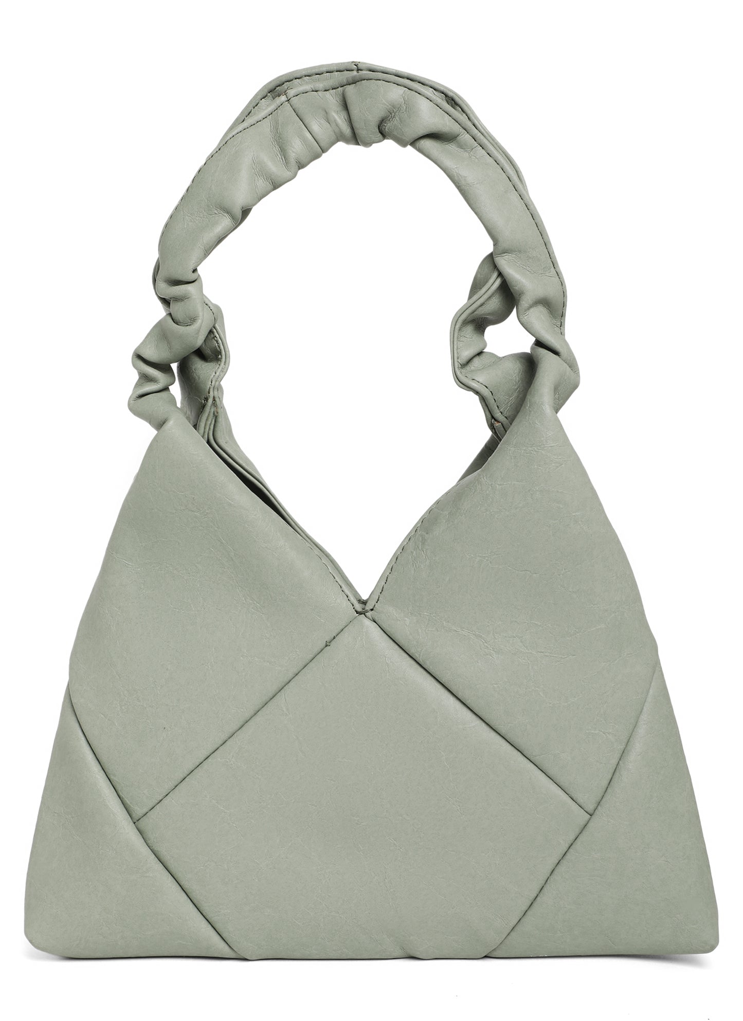 Sage Green Quilted Sweetheart Bag