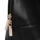 Jiha Faux Leather Black Satchel Hand Bag/ Sling Bag