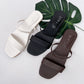 Double strap flats for women
