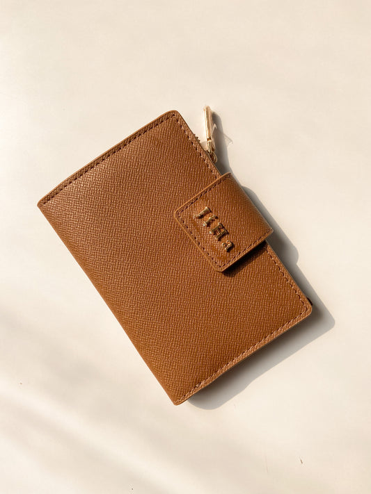 Jiha Brown Faux Leather Premium Flap Wallet