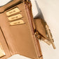 Jiha Beige Faux Leather Premium Flap Wallet