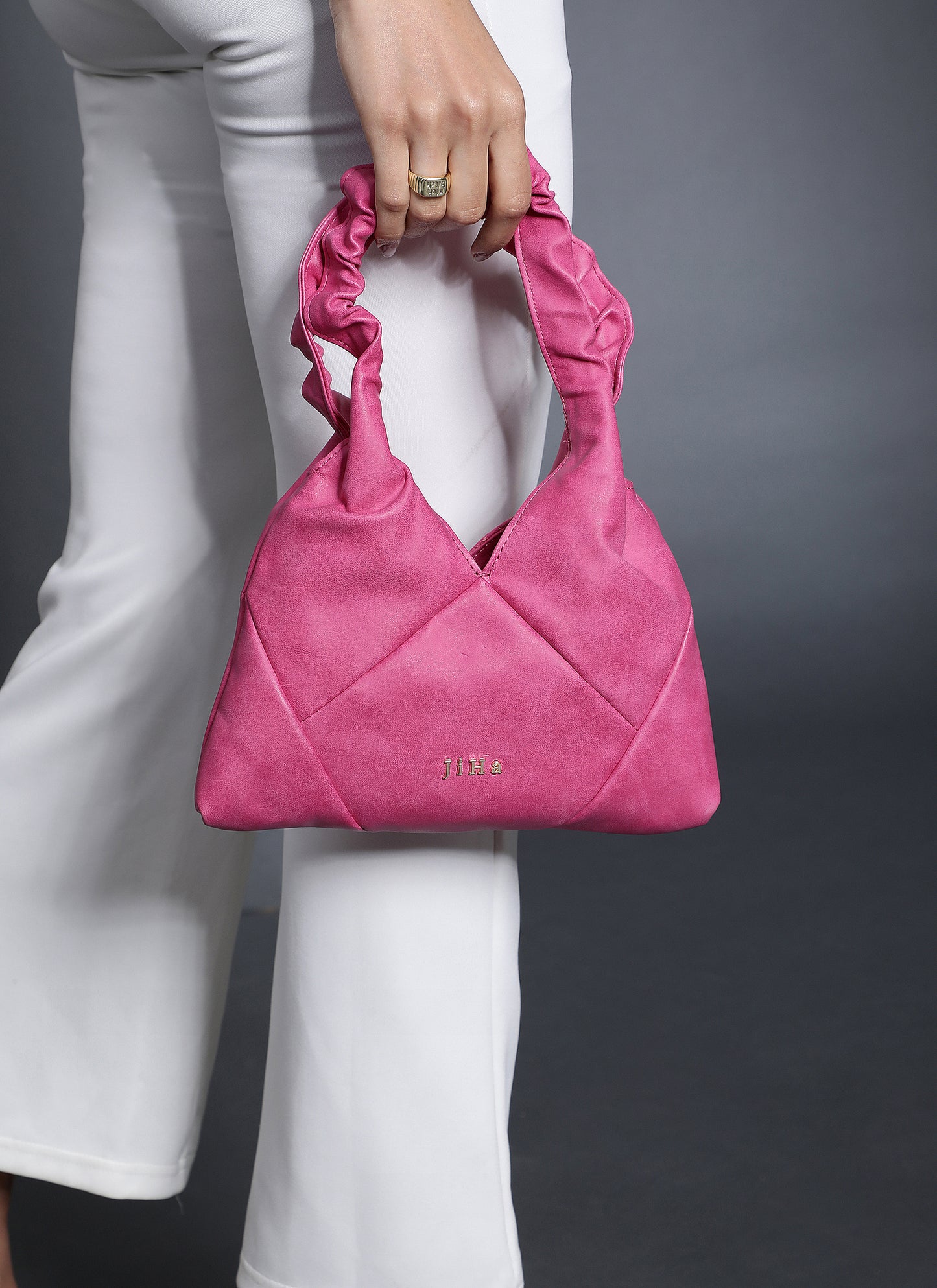 Hot Pink Quilted Sweetheart Bag