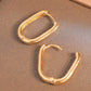 Minimalist Oval Long Basic earrings