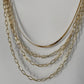 Plain Layered Gold Necklace