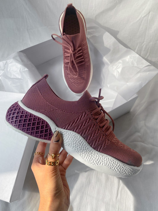 Mauve Casual Sneakers Shoes